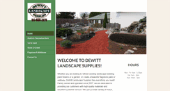 Desktop Screenshot of dewittlandscapesupplies.com