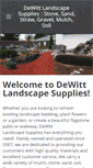 Mobile Screenshot of dewittlandscapesupplies.com