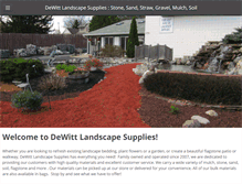 Tablet Screenshot of dewittlandscapesupplies.com